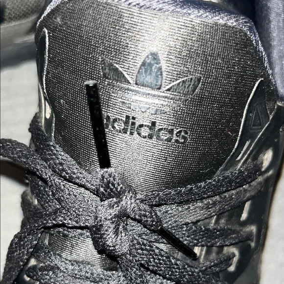 Adidas All Black Running Sneakers US Size 5 - Picture 4 of 6